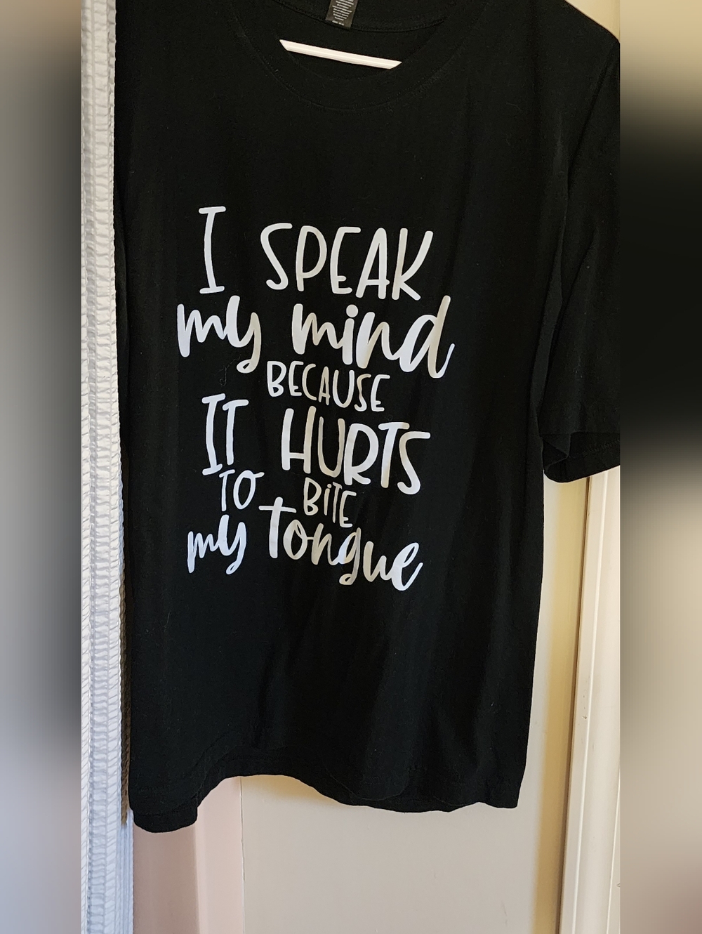 Black Graphic Tee - "I Speak My Mind"